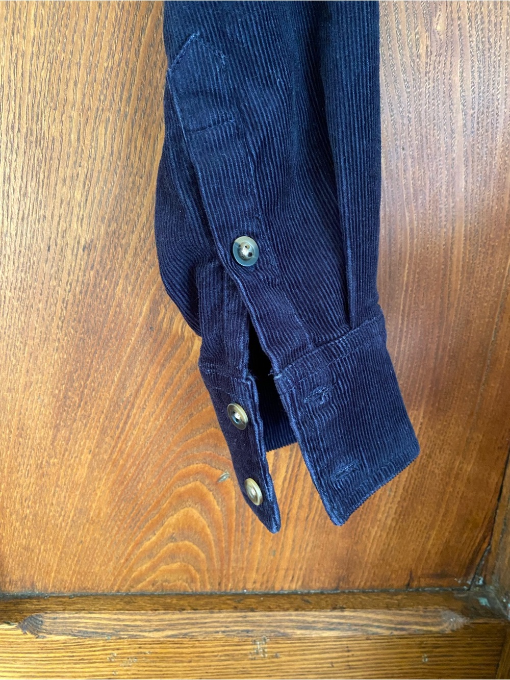 Boden UK 14 US 8 10 navy blue corduroy shirt dress midi dress belt button collar - Picture 4 of 8